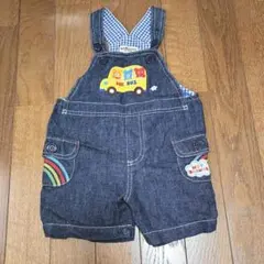 ミキハウス　ホットビスケッツ　デニム　オーバーホール　80