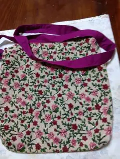 ハンドメイド 花柄刺繍 サコッシュ バッグ