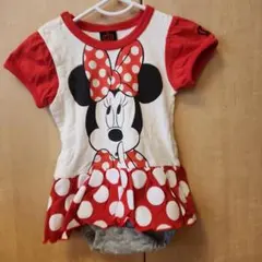 ミニーマウス ロンパース80cm