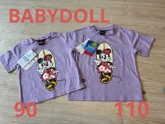 【新品未使用】BABYDOLLミニーマウスTシャツお揃いリンクコーデ90 110のサムネイル