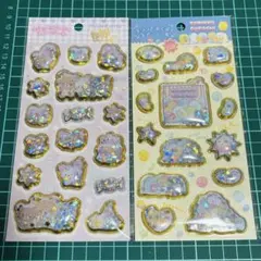 すみっこぐらし リラックマ キラッとぷくぷくエアーシール 2個セット