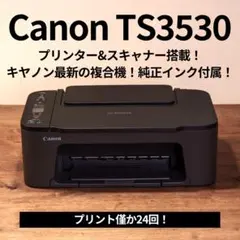 プリント僅か24枚！Canon TS3530 プリンター＆スキャナー 現行型のサムネイル