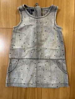 babyGap デニムワンピース 星柄 グレー 18-24months 90cm