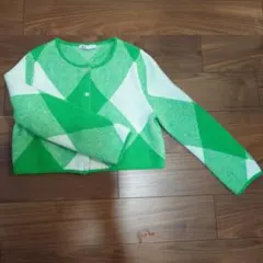 ZARA ダイヤモンド柄 ニット セーター