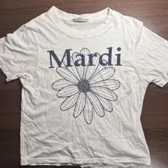 Mardi Mercredi フラワーロゴ Tシャツ ホワイトのサムネイル