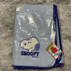 SNOOPY PEANUTS フリースブランケット ライトブルー