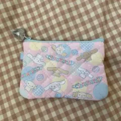 サンリオ みんなのキルト シナモロール シナモン ミニフラットポーチ