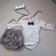 マールマール　セレモニーセット　ブルマ ロンパース　王冠