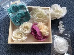 コサージュや髪飾り7点