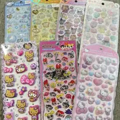 うるちゅるポップシール　サンリオベビー　プリン　シナモン　日焼けキティ　パワパフ