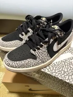 新品 未使用 28 Air Jordan 1 Low Black Cement