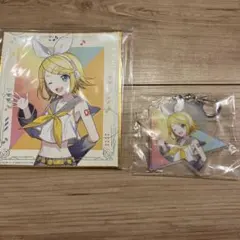 1番くじプロセカ鏡音リン色紙、アクリルキーホルダーセット