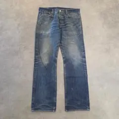 リーバイス501 Levis W33 鬼ヒゲ ハチノス 青 古着 21877 - メルカリ