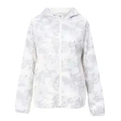 プーマフード付きジャケット　白