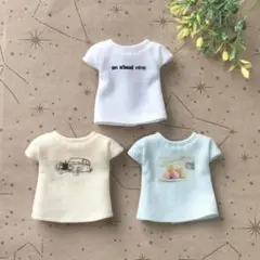 リカちゃん　いろいろデザインTシャツ【3着セット】