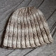 ハンドメイド ニット帽 ビーニー カジュアル 古着　韓国系　ウール