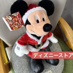 ディズニーストア　ミッキーマウス　サンタヘルパーズ　ぬいぐるみ　クリスマス