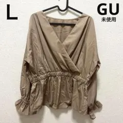 14. ジーユー　カシュクールブラウス