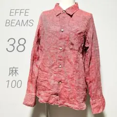 美品✨エッフェビームス リネン100% 日本製 シャツ ブラウス　麻　38のサムネイル
