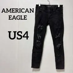 AMERICAN EAGLE【US4】スーパーストレッチ ジーンズ ダメージ加工