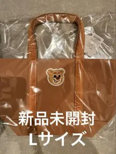 FEILER フェイラー オールドテディワッペントートバッグ ベージュ Lサイズのサムネイル