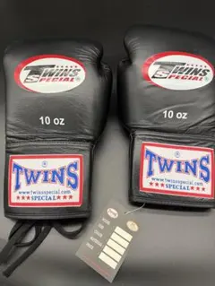 新品未使用TWINS SPECIAL旧ロゴ　グローブ 10oz 紐タイプ本革製のサムネイル