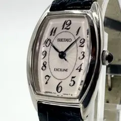 稼働 SEIKO エクセリーヌ 1F21-0AX0 トノー型 青針 ゴールド - メルカリ