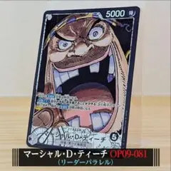 ワンピース マーシャルＤティーチ リーダーパラレル ワンピース ティーチ 黒ひげ