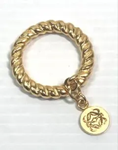 良品　ロエベ　アナグラム　ゴールド金具　スカーフリング　スカーフ留めのサムネイル