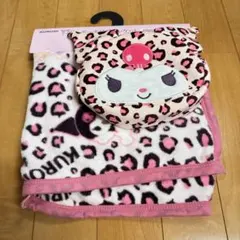 【新品未使用】クロミ　豹柄　ポーチ付き　ブランケット　サンリオ　ギャル　しまむら