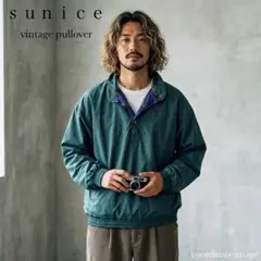 90s プルオーバー ブルゾン グリーン インポート VINTAGE 希少 M