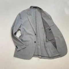 美品　テーラードジャケット　ユニクロ　感動ジャケット　チェック　大きいサイズXL