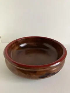 木工　亀甲　菓子鉢　山中塗