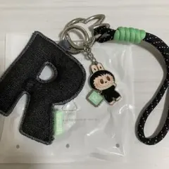 ラブブ PIN FOR LOVE イニシャル キーリング【R】