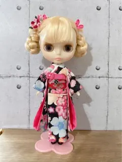 ブライス人形アウトフィット着物 袖長タイプ