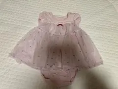 ジェラピケ　ピンク フリルロンパース　お出掛け着