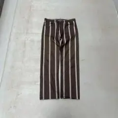 90s R.newbold ストライプ　デニムパンツ　ストレートパンツ　ジーンズのサムネイル