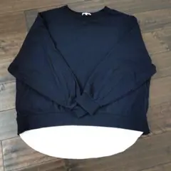 GLOBALWORK フェイクレイヤード 長袖カットソー