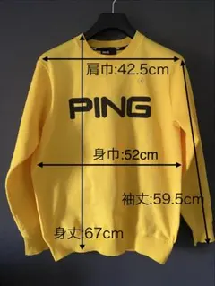 ピンPING カシミアセーター イエロー　新品未使用 サイズ:M PINGイエロー Mサイズ 薄手ニットセーター - メルカリ