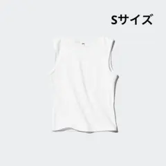 ユニクロ　ボートネックノースリーブT