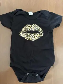 SHEIN ヒョウ柄唇 ロンパース