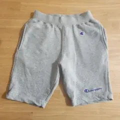【140】Champion　ハーフパンツ　スウェット　グレー