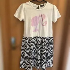Barbie ゼブラ柄 半袖ワンピース 160cmのサムネイル
