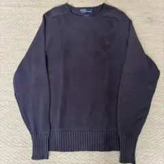 Polo Ralph Lauren コットンニット ラグラン 90s ネイビーのサムネイル