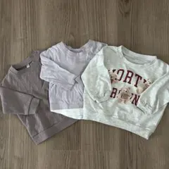 長袖　Tシャツ トップス 3枚セット　80cm