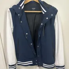 BEAMS HEART フード付きジャケット Mサイズ ネイビー/ホワイト