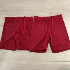 ジュニア　サッカー　インナーパンツ　赤2枚セット150cm