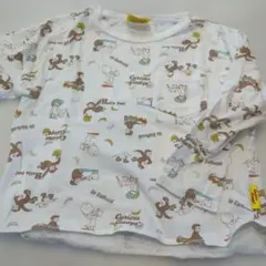 おさるのジョージ 長袖カットソー ポケット付き