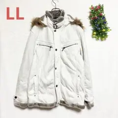 ユーティリティ【LL】ムートンコート ジャケット インナーフェイクファー 長袖