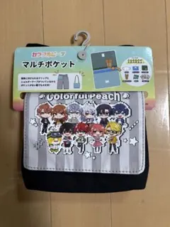 Colorful Peach カラフルピーチ マルチポケット　ブラック
